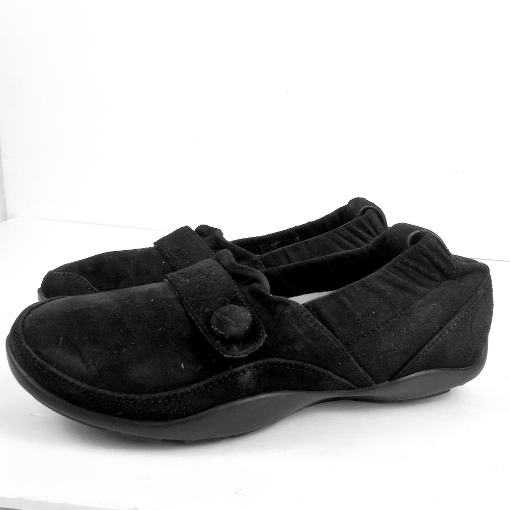Dansko Carol black suede leather flat 38